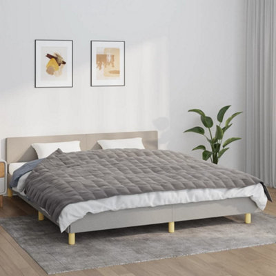 Vidaxl Grey Weighted Blanket 155X220 Cm 11 Kg Fabric 11Kg