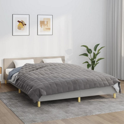 Vidaxl Weighted Blanket 200X200 Cm 13 Kg Fabric Grey