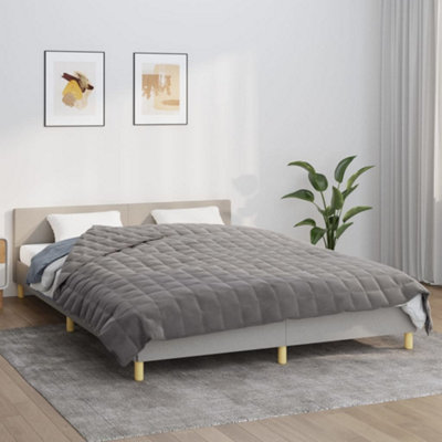 B&Q -  Weighted Blanket Grey 200X225 Cm 13 Kg Fabric Weighted Blankets