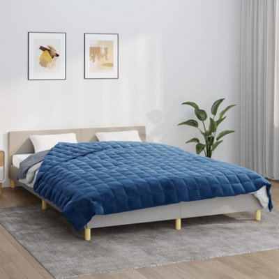 Vidaxl Weighted Blanket 200X200 Cm 13 Kg Fabric Blue