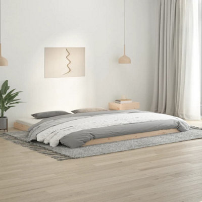 Vidaxl Bed Frame Without Mattress 200X200 Cm Solid Wood Pine
