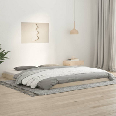 Vidaxl Bed Frame Without Mattress 180X200 Cm Super King Solid Wood Pine