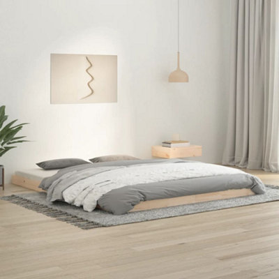Vidaxl Bed Frame Without Mattress 160X200 Cm Solid Wood Pine from B&Q