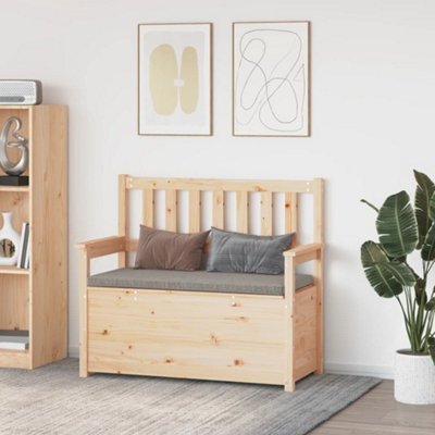 Vidaxl Bench 112.5X51.5X96.5 Cm Solid Wood Pine from B&Q