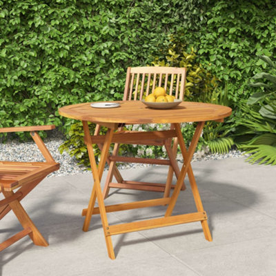 Vidaxl Folding Garden Table 90X75 Cm Solid Wood Acacia Garden Tables