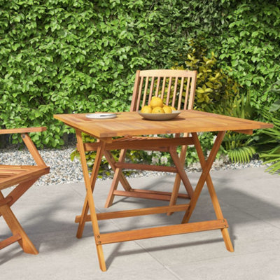 Vidaxl Folding Garden Table 90X90x75 Cm Solid Wood Acacia Garden Tables