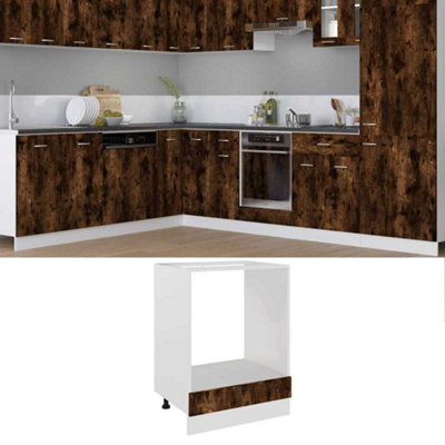 Vidaxl Oven Cabinet Lyon Smoked Oak 60X46X81.5 Cm Engineered Wood from B&Q