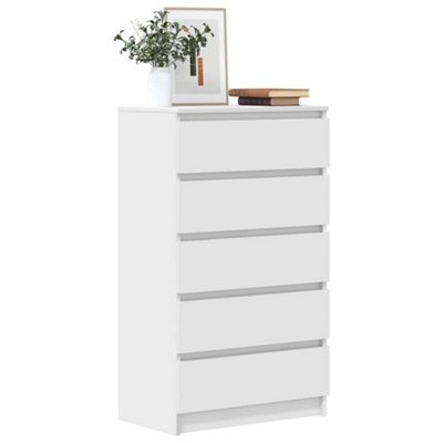 Vidaxl (White) Drawer Cabinet Engineered Wood Storage Cabinet Chest Multi Colours - Image 4
