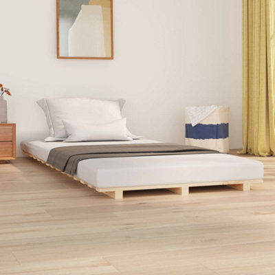 Vidaxl Bed Frame Without Mattress 90X190 Cm Single Solid Wood Pine from B&Q