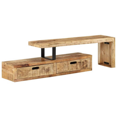 Vidaxl Tv Stand (118-200)X30X40 Cm Solid Wood Mango from B&Q