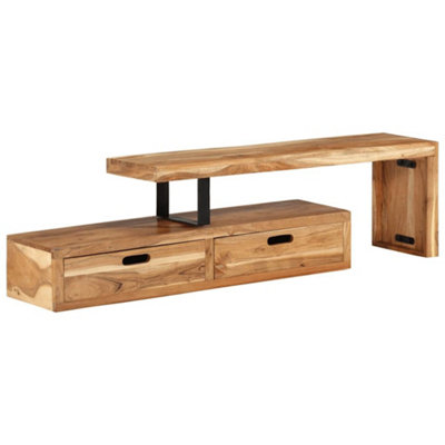 Vidaxl Tv Stand (118-200)X30X40 Cm Solid Wood Acacia from B&Q