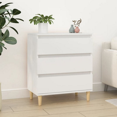 B&Q -  Sideboard White 60X35X70 Cm Engineered Wood