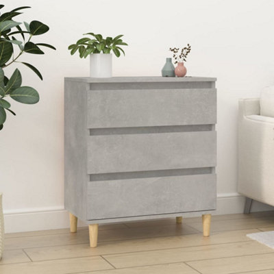 Vidaxl Sideboard Concrete 60X35x70 Cm Engineered Wood Grey