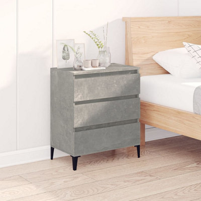 Vidaxl Sideboard Concrete 60X35x70 Cm Engineered Wood Grey