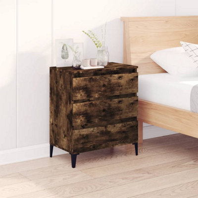 B&Q -  Sideboard Smoked Oak 60X35X70 Cm Engineered Wood