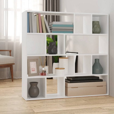 B&Q -  Book Cabinet/room Divider White 105X24X102 Cm