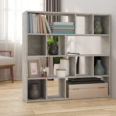 B&Q -  Book Cabinet/room Divider Concrete Grey 105X24X102 Cm