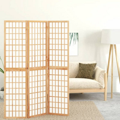 Vidaxl Folding 3-Panel Room Divider Japanese Style 120X170 Cm from B&Q
