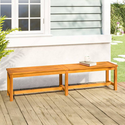 Vidaxl Garden Bench 180X35X45 Cm Solid Wood Acacia from B&Q