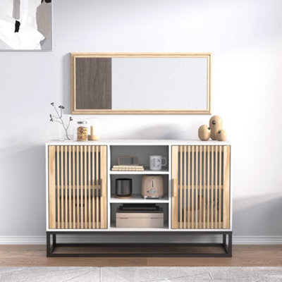 Vidaxl White Sideboard 105X30x65 Cm Engineered Wood
