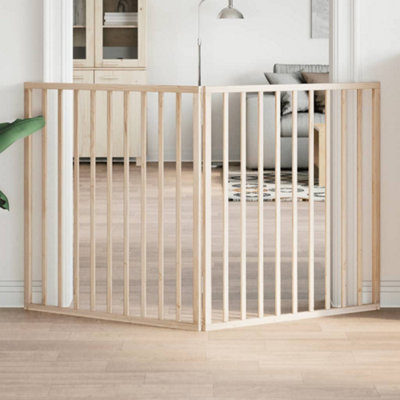 Vidaxl Dog Gate Foldable 2 Panels 160 Cm Poplar Wood from B&Q