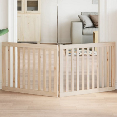 Vidaxl Dog Gate Foldable 2 Panels 160 Cm Poplar Wood