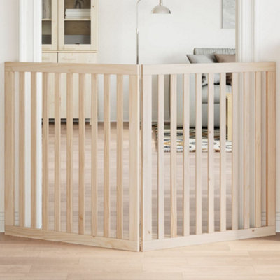 Vidaxl Dog Gate Foldable 2 Panels 160 Cm Poplar Wood
