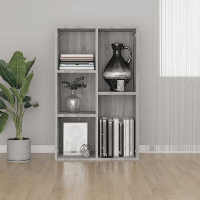 Vidaxl Book Cabinet/sideboard Grey Sonoma 50X25X80 Cm Engineered Wood from B&Q