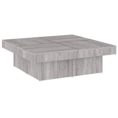 B&Q -  Coffee Table Grey Sonoma 90X90X28 Cm Engineered Wood