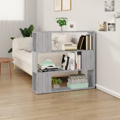 VidaXL Book Cabinet Room Divider Grey Sonoma 100x24x94 cm - Image 4