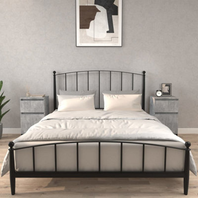 B&Q -  Bedside Cabinets 2 Pcs Concrete Grey 40X35X70 Cm