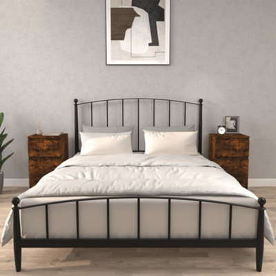 Vidaxl Bedside Cabinets 2 Pcs Smoked Oak 40X35X70 Cm from B&Q