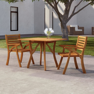 B&Q -  Garden Table 85X85X75 Cm Solid Wood Acacia