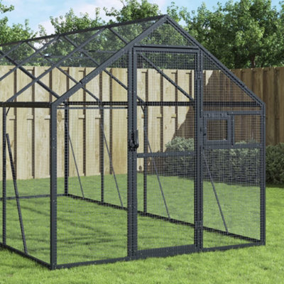 B&Q -  Aviary Anthracite 1.79X4X1.85 M Aluminium