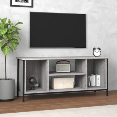 VIDAXL TV Cabinet Engineered Wood Grey - Image 4
