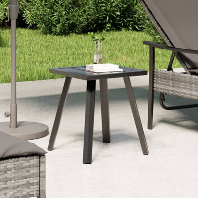 B&Q -  Garden Table Anthracite 34X34X38 Cm Steel Garden Tables
