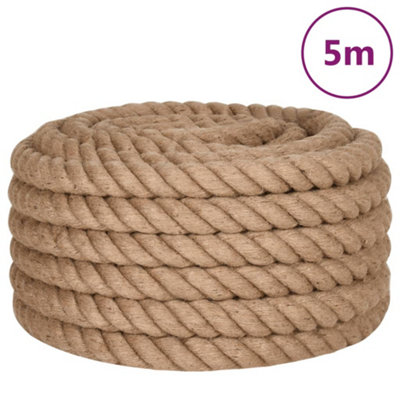 Vidaxl Jute Rope 5 M Long 40 mm Thick from B&Q