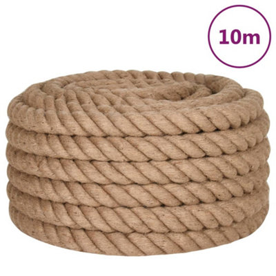 Vidaxl Jute Rope 10 M Long 40 mm Thick from B&Q