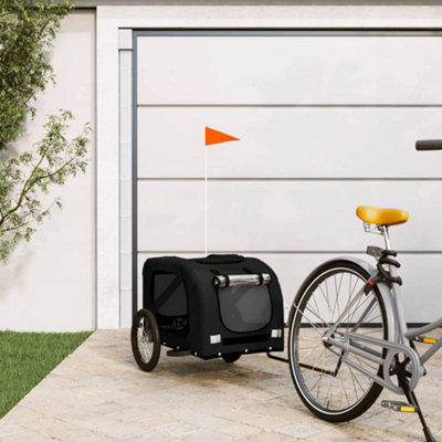 Vidaxl Pet Bike Trailer Black Oxford Fabric And Iron from B&Q