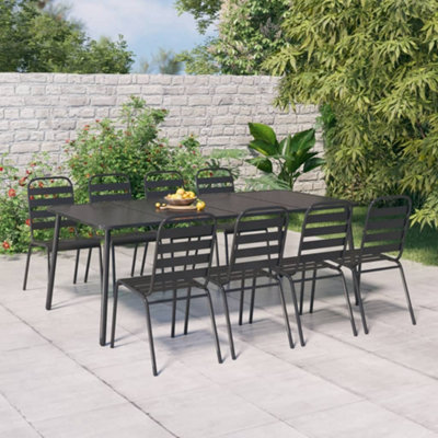 B&Q -  Garden Table Anthracite 200X100X71 Cm Steel