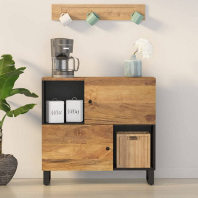 Vidaxl Sideboard Side Cabinet With 2 Doors Cupboard Highboard Solid Wood Mango - Image 3