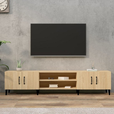 B&Q -  Tv Cabinet Sonoma Oak 180X31.5X40 Cm Engineered Wood