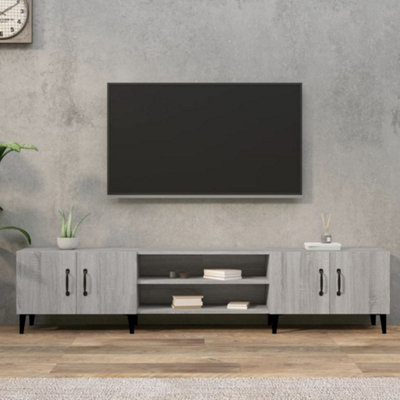 Vidaxl Tv Cabinet Sonoma 180X31.5x40 Cm Engineered Wood Grey