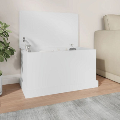 B&Q -  Storage Box White 70X40X38 Cm Engineered Wood