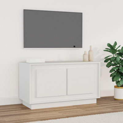 B&Q -  Tv Cabinet White 80X35X45 Cm Engineered Wood