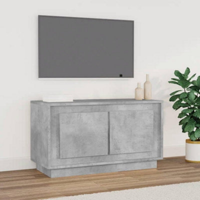 B&Q -  Tv Cabinet Concrete Grey 80X35X45 Cm Engineered Wood