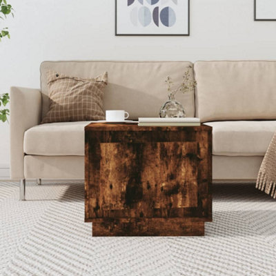 B&Q -  Coffee Table Smoked Oak 51X50X44 Cm Engineered Wood