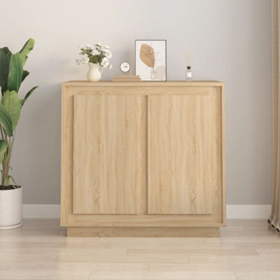 vidaXL Sideboard - Sonoma Oak - Brown - 75 x 80 x 34cm - Image 4