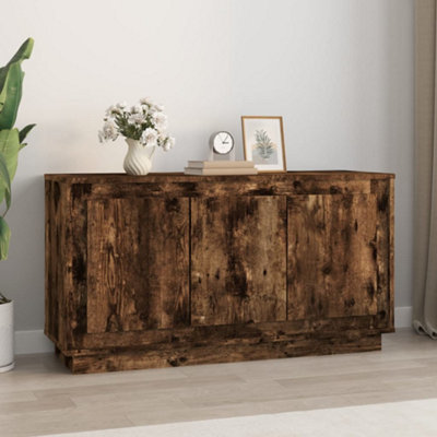 Vidaxl Sideboard Smoked Oak 102X35X55 Cm Engineered Wood from B&Q