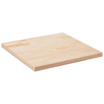 B&Q -  Table Top 90X90X2.5 Cm Solid Wood Pine Square Table Tops